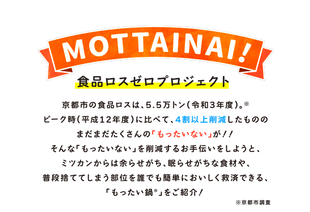 MOTTAINAI!食品ロスゼロプロジェクト